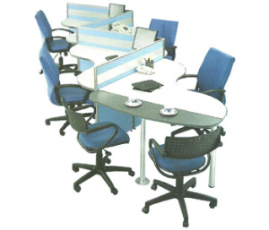 Partisi Kantor Modera 3 Series 4 Staff